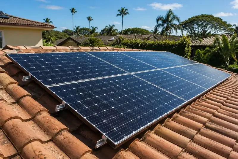 Installation de panneaux solaires à Briord